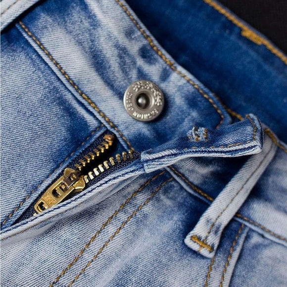 Womens 70’s Floral Embroidered High-Rise Bell Bottom Flare Jeans Denim Pants - Picture 5 of 10